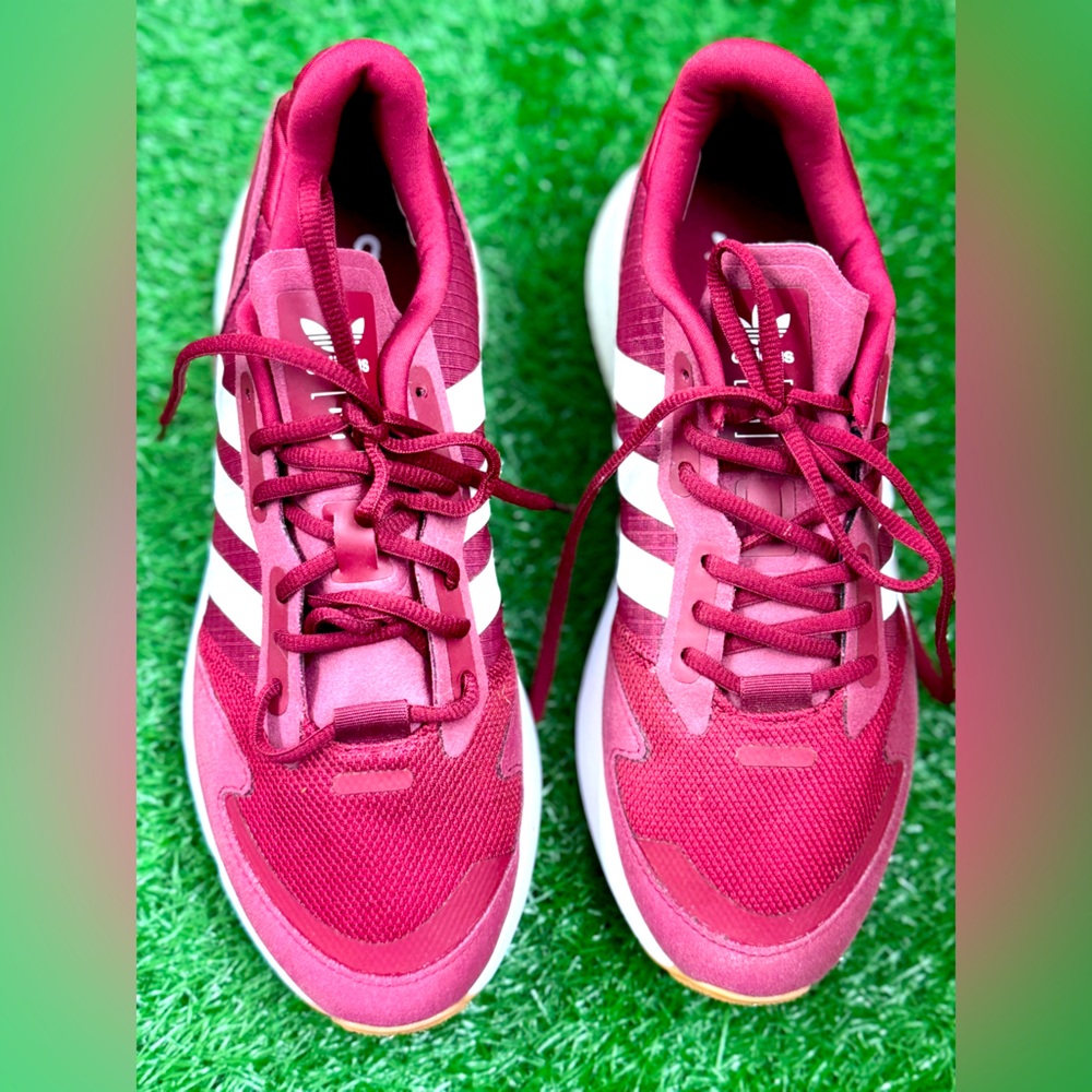 Adidas Mens‎ ZX 1K Boost 'Collegiate Burgundy Gum' Size 9